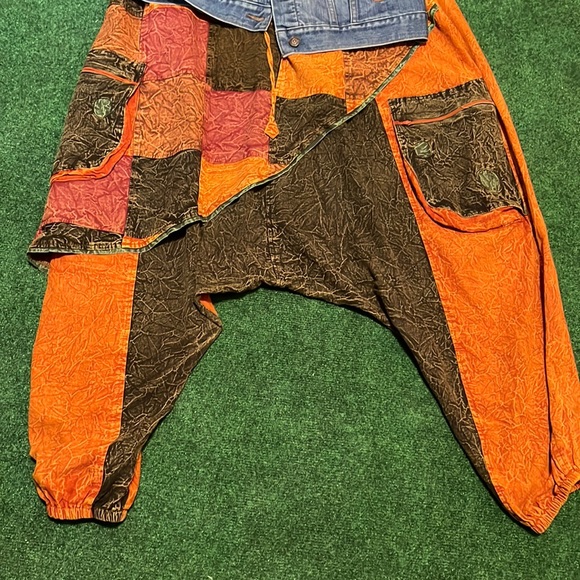 Stonewashed Unisex Harem Pants - Picture 3 of 10